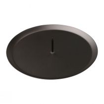 Artikel Kerzenhalter aus Metall Schwarz Ø6cm mit Dorn 4 Stück