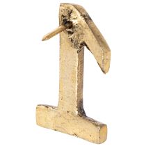 Artikel Kerzenpins Advent Zahlen 1 bis 4 Set 4 cm Gold Metall