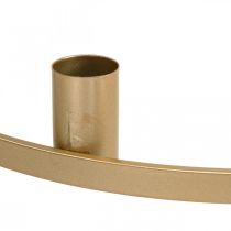 Artikel Kerzenring Ø35cm Metall Mattgold für Stabkerzen