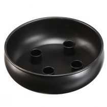 Artikel Kerzenschale Schwarz Stabkerzenhalter mit Magneten Ø20cm