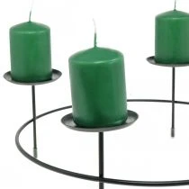 Artikel Kerzenständer für 4 Kerzen Schwarz Metall Ø28,5 cm 2 Stück