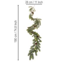 Artikel Künstliche Kieferngirlande mit Zapfen 190 cm Grün