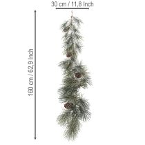 Artikel Künstliche Kieferngirlande mit Zapfen 180 cm Grün-Braun für Innenräume