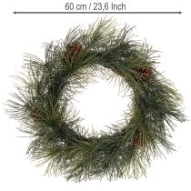 Artikel Künstlicher Kiefernzweig-Kranz mit Zapfen 60 cm Grün