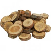 Holzscheiben Deko Streudeko Holz Kiefer Rund Ø2–3cm 500g