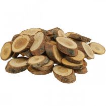 Holzscheiben Deko Streudeko Holz Kiefer Oval Ø4-5cm 500g