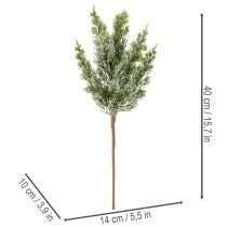 Artikel Künstlicher Kiefernzweig beschneit 40cm 3er-Set für Gestecke und Advent