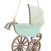 Dekohänger Kinderwagen Rosa/Blau 16,5cm x 15cm 6St
