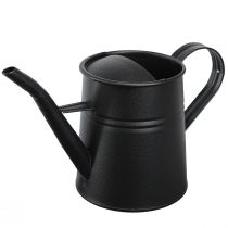 Artikel Kleine Deko Gießkanne Schwarz Metall 30x13x17cm 1,7l
