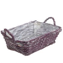 Korb eckig 29cm x 23cm H10cm Dunkellila
