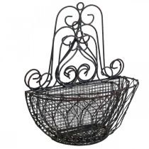 Artikel Hängekorb-Set aus Metall in Rostoptik, 3er-Set für Pflanzen, H30/33,5/40 cm, Innen- & Außendekoration