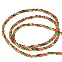 Artikel Kordel Rot Grün Gold Zierkordel dreifarbig Kordelband 3mm 25m