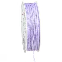 Artikel Kordel mit Glimmer Lila Dekokordel irisierend 15mm 50m