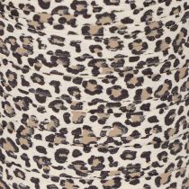 Artikel Geschenkband Baumwolle Leopardenmuster 10 mm 100 m cremeweiß