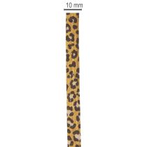 Artikel Kräuselband aus Baumwolle mit Leopardenmuster 10 mm x 100 m für den Innenbereich