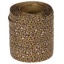 Artikel Kräuselband aus Baumwolle mit Leopardenmuster 10 mm x 100 m für den Innenbereich