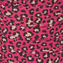 Artikel Dekoband Kräuselband Leopardenmuster Pink 10mm 100m Baumwolle