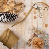Artikel Geschenkband Kräuselband Papier 10 mm 1 m Braun für Dekoration und Verpackung