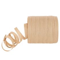 Artikel Kräuselband Baumwolle Beige 10mm x 100m Geschenkdekoration