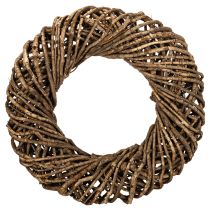 Artikel Dekokranz aus Naturzweigen Rattan braun rund Ø 45 cm