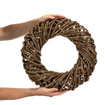 Artikel Dekokranz aus Naturzweigen Rattan braun rund Ø 45 cm