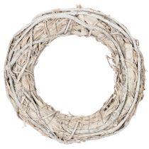 Artikel Türkranz aus Holzzweigen 40 cm geweißte Oberfläche