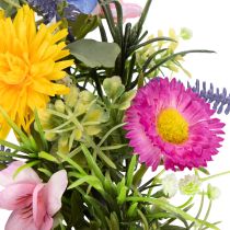 Artikel Türkranz mit künstlichen Frühlingsblumen aus Polyester, 30 cm, mehrfarbig