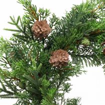 Weihnachtskranz mit Zapfen Adventskranz künstlich Ø40cm