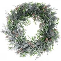 Weihnachtskranz Adventskranz Künstlich Beschneit Ø30cm