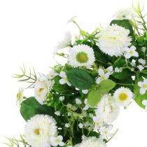 Blumenkranz Deko Weiß Bellis Türkranz Seidenblumen Ø30cm