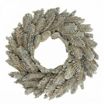 Deko Kranz Zapfen Adventskranz Türkranz Weiß, Glitter Ø35cm