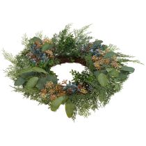 Türkranz Weihnachten Kranz künstlich Konifere Beeren Ø60cm