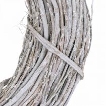 Deko Kranz Weiß gekalkt Ø35cm Shabby Chic Türkranz Tischdeko