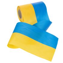 Artikel Kranzband Moiré 150mm Blau-Gelb für Dekorationen und Kranzgestaltung
