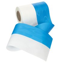Artikel Kranzband Taft Moiré 150 mm Blau-Weiß