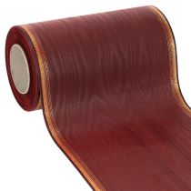 Artikel Kranzband Acetat Bordeaux Goldkante 175mm 25m für Dekoration