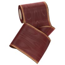 Artikel Kranzband aus Taft mit Moiré-Muster 150 mm Bordeaux 25 m Dekoration