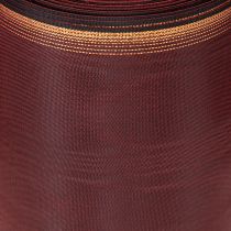 Artikel Kranzband aus Taft mit Moiré-Muster 150 mm Bordeaux 25 m Dekoration