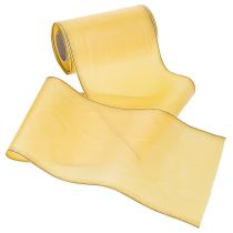 Artikel Kranzband aus Acetat Polyester Moiré-Muster Gelb 175mm x 25m