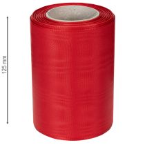 Artikel Kranzband aus Acetat Rot 125mm x 25m für Trauerfloristik und Dekoration