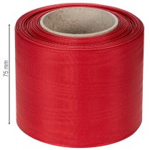 Artikel Kranzband aus 100% Acetat Rot 75mm x 25m für Trauerfloristik und Beschriftungen