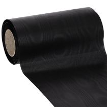 Artikel Kranzband Schwarz 200mm 25m für Trauerfloristik, wetterfest und bedruckbar
