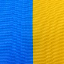 Artikel Kranzband Moiré Blau-Gelb 100 mm