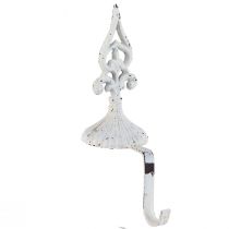 Artikel Kranzhalter Gusseisen für Sims Shabby Chic Weiß H29cm