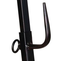 Artikel Schwarzer Metall-Kranzhalter 118cm mit dekorativen Details für vielseitige Dekorationen