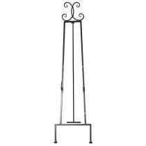 Artikel Schwarzer Metall-Kranzhalter 118cm mit dekorativen Details für vielseitige Dekorationen
