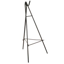 Artikel Kranzhalter stehend mit Haken Schwarz Metall Staffelei H56cm