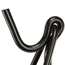 Artikel Kranzhalter stehend mit Haken Schwarz Metall Staffelei H56cm