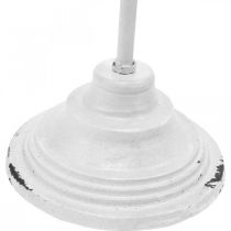 Artikel Kranzhalter aus Gusseisen Weiß H76cm mit 4 Haken