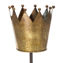 Artikel Deko-Krone Metall auf Stab 73cm Vintage-Gold für Innenbereich